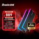 佰維（BIWIN）32G(16G×2)套裝 DDR5 6000頻率臺式機(jī)內(nèi)存條 時空行者DW100炫光 RGB燈條(C30)黑色 AI PC電腦配件