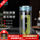 水宜生純鈦玻璃杯雙層防燙抑菌鵝蛋杯高檔泡茶杯車(chē)載水晶茶杯定制禮盒裝 鈦晶藍 300ml
