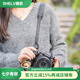 攝侶適用松下s5m2保護套s5二代皮套松下s9相機包Lumix底座包s5m2x保護殼S9相機皮套半套掛脖繩牛皮配件 s5/s5m2經(jīng)典黑頭層牛皮底座+同色調(diào)節(jié)肩帶