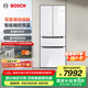 博世（BOSCH）冰箱【M7】462L法式多門四開門變頻雙循環(huán)家用電冰箱 靈活半嵌入 鉑金凈風 魔術變溫 支持國家補貼 KFF72VA23C 白色