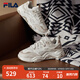 FILA 斐樂(lè )山丘鞋厚底鞋女鞋復古運動(dòng)鞋秋戶(hù)外休閑老爹鞋 棉花糖/樸色-MA 36