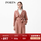PORTS寶姿女裝 秋冬新品女裝長袖長大衣SN9C039JZF071 月石粉 M 6