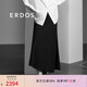 ERDOS 春夏魚尾裙修身顯瘦老錢風(fēng)時尚休閑日常度假風(fēng)女半身裙 黑 L 165/72A