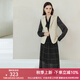 顏域無袖西裝外套女士2024春裝新款通勤職業(yè)短款時(shí)尚百搭馬甲 杏色 M/38