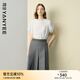 顏域白色蕾絲襯衫女夏裝2025新款輕熟風(fēng)顯瘦木耳邊短袖氣質(zhì)上衣女 白色 M