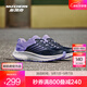 斯凱奇（Skechers）暮光鞋丨運(yùn)動(dòng)跑鞋男女款高回彈輕質(zhì)吸震綁帶休閑鞋 女款-海軍藍(lán)色/薰衣草色/NVLV 38