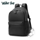 Walker Shop輕奢雙肩包男2025時尚新款出差商務電腦包防潑水頭層牛皮背包 黑色 大號【寬30*高43 CM】