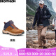 迪卡儂徒步鞋男鞋戶外休閑登山鞋男女防水防滑中幫春秋運動鞋鞋子 MH500 褐色-中幫-男款 42