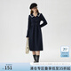 范思藍(lán)恩學(xué)院風(fēng)海軍領(lǐng)針織連衣裙女冬季2024新款內(nèi)搭中長款裙子 藏青 S