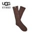 UGG秋季新款女士時(shí)尚舒適簡(jiǎn)約純色休閑長(cháng)筒襪堆堆襪 1173790 ALS | 紅棕色 均碼