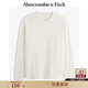 Abercrombie & Fitch男裝25春季美式復(fù)古舒適百搭寬松華夫格圓領(lǐng)長(zhǎng)袖T恤124-4532 象牙白 S (175/92A)