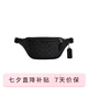 蔻馳（COACH）【七夕禮物】男包 Warren拉鏈開(kāi)合男士單肩斜挎胸包腰包 CW369 黑色 QBMI5