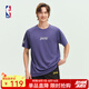 NBA官方騎士/獨行俠/勇士/湖人球隊文化系列男女同款T恤 湖人隊（紫色） M