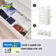 宜家（IKEA）MALM馬爾姆臥室家用斗柜收納柜床邊柜抽屜柜簡約雜物柜 六屜柜白色+儲物盒6件套 其他