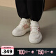 帕拉丁休閑鞋圓頭系帶男女款板鞋99250&09250 米白/淺粉 35.5