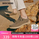 斯凱奇（Skechers）男鞋秋季一腳蹬帆布鞋商務(wù)通勤休閑軟底板鞋66387