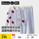 蕉內絨絨520H睡衣男女士超級市場(chǎng)半邊絨翻領(lǐng)家居服情侶套裝保暖秋冬季