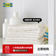 宜家（IKEA）KRAMA克力馬方巾洗臉毛巾純棉吸水清潔面巾口水巾嬰兒 小方巾白色30x30cm