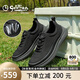 金利來(lái)（Goldlion）男鞋休閑鞋輕質(zhì)舒適透氣運(yùn)動(dòng)網(wǎng)面鞋G551410345AAE黑色41