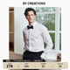 By Creations柏品純棉風(fēng)琴褶商務(wù)禮服襯衫男職業(yè)正裝白襯衫溫莎領(lǐng)休閑長袖襯衣 標(biāo)準(zhǔn)領(lǐng)（DP免燙） 41