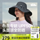 蕉下（beneunder）遮陽(yáng)帽防曬帽女大帽檐漁夫帽子海邊度假登山帽25秋新品太陽(yáng)帽灰