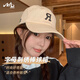 目丸日系休閑簡(jiǎn)約大字母鴨舌帽子女春夏韓版百搭潮人街頭顯臉小棒球帽