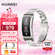 華為（HUAWEI）通話手環(huán) B7 運動智能藍(lán)牙耳機(jī)二合一防水心率睡眠血氧監(jiān)測掃碼計步送男女士朋友禮物10 曜金黑&銀色三珠鋼表帶
