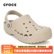 CROCS卡駱馳貝雅洞洞鞋夏季新款休閑女鞋透氣運動(dòng)情侶拖鞋沙灘鞋涼鞋男 10126-2V3卵石（建議拍小一碼） 42-43 (270mm)