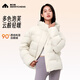美力城羽絨服女裝新款短外套極地鵝絨時(shí)尚百搭輕暖泡芙 鈦金白 XS （80-100斤）