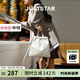 歐時(shí)納（JUST STAR）趙昭儀同款雙肩包女款2025年新款輕奢侈通勤旅行雙肩背包書包學(xué)生