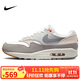 耐克NIKE休閑鞋男子氣墊AIR MAX 1運動鞋IB1492-121白灰/卡其41