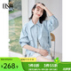 歐莎（OSA）【多色可選】白色工裝風(fēng)夾克外套女士2025年新款寬松秋季短款上衣 藍色 L
