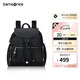 新秀麗（Samsonite）女士雙肩包翻蓋包包女包書(shū)包背包KP2黑色七夕禮物送女友情人節(jié)