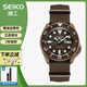 精工（SEIKO）精工5號水鬼系列彩水鬼機械夜光100米防水運動(dòng)潮流男表 松石棕盤(pán)水鬼SRPD85K1 42.5mm