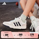 adidas ENTRAP美式校園風(fēng)運(yùn)動板鞋男女少年感復(fù)古籃球鞋阿迪達(dá)斯   白色/黑色/礬土棕   42