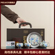 PREAKER國潮文創(chuàng  )鎏銀功夫茶具茶壺套裝輕奢高檔送老師領(lǐng)導老外喬遷伴手禮 花團錦簇鎏銀茶具套裝【禮盒裝】