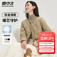 雪中飛羽絨服冬季圓領(lǐng)女士輕薄羽絨內(nèi)恤美拉德色系純色簡約時(shí)尚羽絨外套 灰咖|8130 XL (170)