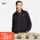 耐克（NIKE）女子OVERSIZE風(fēng)全長(zhǎng)拉鏈開襟加絨連帽衫 SPORTSWEAR DQ5759-010 M
