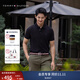 TOMMY HILFIGER【輕系列】夏季男裝撞色鑲邊翻領(lǐng)POLO/珠地棉商務(wù)修身純色短袖T恤 【修身款】深海藏青CJM XL （推薦：155-170斤）