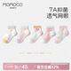 MOMOCO瑪米瑪卡[5雙裝]兒童襪子3-12歲男童女童夏薄襪子網(wǎng)眼襪寶寶襪 跳躍心情 5雙 9-12歲 (L) 建議腳長(zhǎng)20-22CM