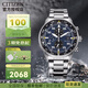 西鐵城(CITIZEN)男表CA0695三眼指針表盤皮/鋼帶光動能手表商務(wù)潮流運動 3.CA0690-88L三眼計時+夜光指針