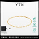 YIN隱「易」系列O型粗鏈18K金手鏈粗腳鏈女 親膚男女同款腳鏈(19cm+1cm+1cm)