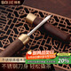 拜杰茶針茶具配件不銹鋼茶刀開(kāi)普洱茶餅功夫茶具茶道六君子黑檀木茶針