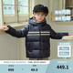 戴維貝拉（DAVE＆BELLA）冬裝新款防水兒童連帽羽絨服學(xué)院風(fēng)小男孩衣服中大童上衣女童外套 藏青色【現(xiàn)貨】 165cm