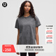 lululemon丨All Yours 女士棉混紡 T 恤 *Wash LW3IRES 瀝青灰星際灰黑水洗云紋 S