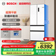 博世（BOSCH）冰箱【59.9cm超薄平嵌】501L法式四開門多門家用變頻電冰箱 雙循環(huán)大容量 清風(fēng)凈味 支持國(guó)家補(bǔ)貼 白色KME50A20TI