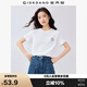 佐丹奴短袖T恤女夏季純棉可愛動物頭像刺繡圓領上衣13325324