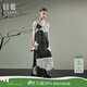 日著RIZHUO【商場(chǎng)同款】吊帶裙水墨畫連衣裙2024夏季新女A字夏裙 尋黑 L