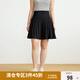 獨(dú)束大碼女裝長(zhǎng)短款2025春新款高腰半身裙腰封收腹百搭顯瘦A字裙 赫本黑（短裙） 2XL (尺碼：4)