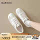 達(dá)芙妮芭蕾德訓(xùn)鞋女春季2025新款銀色平底鞋子輕便運(yùn)動(dòng)休閑小白鞋